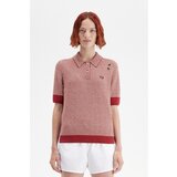 Fred Perry GINGHAM KNITTED SHIRT Crvena | shoptok.hr