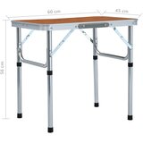  Sklopivi stol za kampiranje aluminijski 60 x 45 cm | shoptok.hr