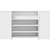 vidaXL Sprejemna pisalna miza bela 180x50x103,5 cm iz umetnega lesa | Shoptok.si