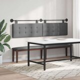  Držeće uzglavlje Zidne Tamno siva 210 x 55 x 5 cm tkanina - Tamno siva 200 cm bez LED | shoptok.hr