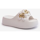 Boto Women's Foam Slides With Decorations On Thick Sole White Bremavia | Shoptok.si