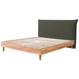 Bobochic Paris Tamno zeleni/u prirodnoj boji bračni krevet s podnicom 180x200 cm Charlie – Cijene