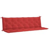  Jastuk za vrtnu klupu crveni 200x(50+50)x7 cm od tkanine Oxford | shoptok.hr