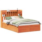  Posteljni okvir brez vzmetnice vošč. rjav 150x200 cm borovina, (21611780) | Shoptok.si