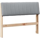  Tapecirani uzglavlje Svijetlo siva 100 cm Čvrsto borovo drvo | shoptok.hr