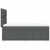  Okvir kreveta s oprugama i madrac tamnosivi 80x200cm od tkanine | shoptok.hr
