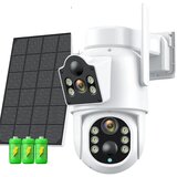 Oem Brezžična solarna kamera, dvojna leča, dolga življenjska doba baterije -Brez SD kartice, (5000137699) Cene