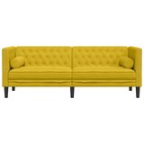  Trosjed Chesterfield s jastučićima žuti baršunasti | Eponuda.ba