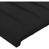  Uzglavlje crno 200x5x78/88 cm baršunasto | shoptok.hr