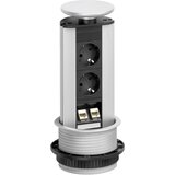 EVOline RAZDELILNIK R PORT DATA\, SREBRO/ALUMINIJ\, 2 VTIČNICI+2 RJ45 za mrežni priključek 93100314 Schulte Elektrotechnik, (20458037) Cene