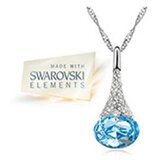  Water Drop ogrlica s privjeskom od kristala u boji po izboru Cijene