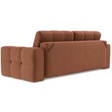 Makamii Raztegljiva sedežna garnitura iz tkanine bouclé v barvi terakote 255 cm Milu – | Shoptok.si