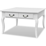  Stol za kavu s 4 ladice bijeli | Eponuda.com