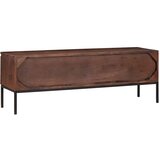 TV ormar boja meda 110 x 30 x 36 cm Masivno bagremovo drvo | shoptok.hr