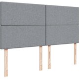  Krevet s oprugama i madracem svjetlosivi 200 x 200cm od tkanine | shoptok.hr