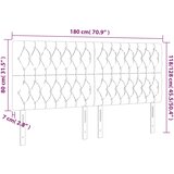  Uzglavlje roza 180x7x118/128 cm baršunasto | shoptok.hr
