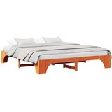  Krevetna konstrukcija Vosak smeđa 200 x 200 cm | shoptok.hr