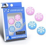  Snežinke štiri modro-vijolične silikonske kapice za Switch 2 & PS5 & PS4 & Xbox | Shoptok.si