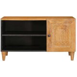 TV ormar Svjetlosmeđa 80 x 33 x 46 cm masivno drvo manga | shoptok.hr