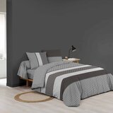Douceur d intérieur Črno-bela bombažna posteljnina za zakonsko posteljo/podaljšana z rjuho/6-delna 240x220 cm Meiko – | Shoptok.si