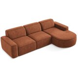 Makamii Kutna garnitura od šenila boja terakote (s desnim kutom/s ležaljkom) Omao – | shoptok.hr