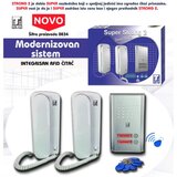  zicni interfon sa rfid citacem super strong 2, dve unutrasnje slusalice | ePonuda.com