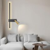 Toolight Zidni svijećnjak APP1439-W BLACK GOLD | shoptok.hr