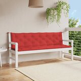  Jastuk za vrtnu klupu crveni 200x(50+50)x7 cm od tkanine Oxford Cijene