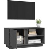 TV ormarić sivi 80 x 35 x 40,5 cm od masivne borovine | shoptok.hr