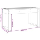  Vrtna klupa boja meda 80 x 38 x 45 cm od masivne borovine | Eponuda.com
