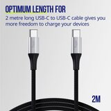 ALLITY kabel AUC-01 USB-C USB-C 2,0 m 100W CRNI | shoptok.hr
