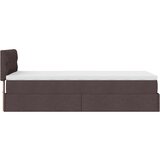 vidaXL otomanski okvir kreveta s madraca tamnosmeđi 80x200cm tkanine | shoptok.hr
