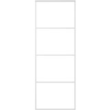 Furnova Drsna vrata ESG steklo in aluminij 76x205 cm bela, (21945164) | Shoptok.si