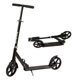  Romobil za djecu i tinejdžere, sklopivi, s podesivom visinom upravljača 95–105 cm, kotači 200 mm, crni | shoptok.hr
