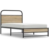 vidaXL Okvir kreveta bez madraca dimljena boja hrasta 100x200cm drveni | shoptok.hr