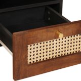 vidaXL Omare in policami za shranjevanje medijev s predalom s polico s shranjevanjem Rjava | Shoptok.si