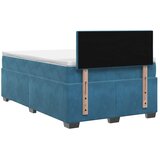 Krevet s box springom madracem i LED-om Plava 120 x 190 cm - Plava 120 x 190 cm Kristal s dugmadima | shoptok.hr
