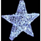 vidaXL 3D zvezda med 50 LED Hladno bela 55 x 53.5 x 10 cm Akril | Shoptok.si