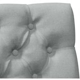 vidaXL Tapecirano vzglavje Svetlo siva 90 cm Masivno borovo les | Shoptok.si