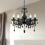 Lesnina XXXL Searchlight 1455-5BK - Luster na lancu MARIE 5xE14/40W/230V | Eponuda.com