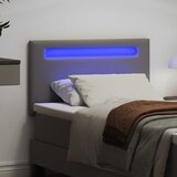  LED glava kreveta Siva 100 cm Lažna koža | shoptok.hr