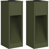 Sončna LED svetilka za pot 2 pcs Oljčno zelena Medenina, (5000112588) | Shoptok.si