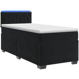  s box springom, madracem i LED-om Crna 100 x 200 cm | shoptok.hr