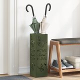 vidaXL Stalak za kišobrane Maslinasta Metal Srednji Dekorativni motivi | shoptok.hr