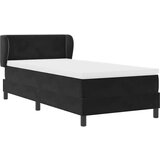  Boxspring - Krevet s oprugama i madracem tamno sivi 80x200 cm baršun Crna | shoptok.hr