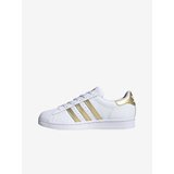 Adidas Gold and White Women's Leather Sneakers Originals Superstar - Womens Cijene