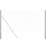 vidaXL Ograjni stebri 2 pcs Siva 180 cm Jeklo s prašnim premazom | Shoptok.si