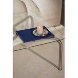 noo.ma Stolić za kavu sa staklenom pločom stola u srebrnoj boji 60x80 cm Uku – | shoptok.hr