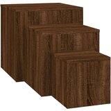  Pomoćni stolići 3 kom boja smeđeg hrasta od konstruiranog drva | shoptok.hr