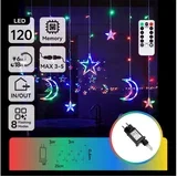 led rgby spoljni božićni lanac 120xLED/6W/230V/8 funkcija 3x0,6m IP44 + daljinski upravljač